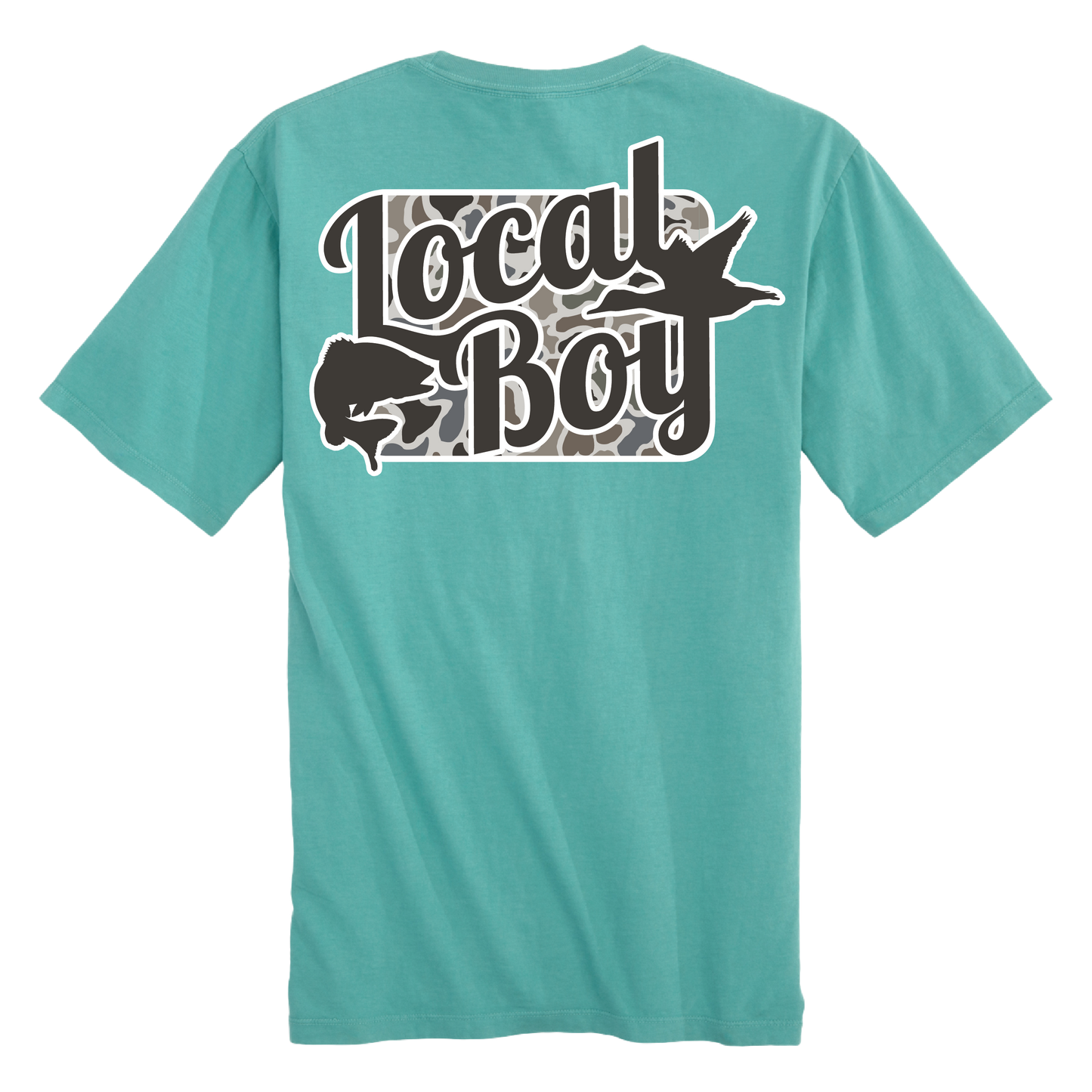 Local Boy Seafoam Open Season Localflage SS Tee