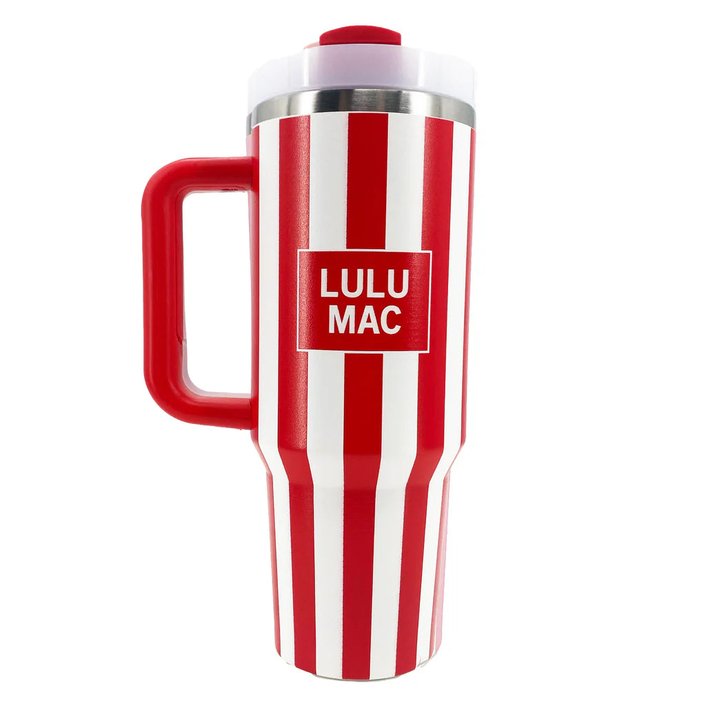 Lulu Mac Red Stripe Tumbler