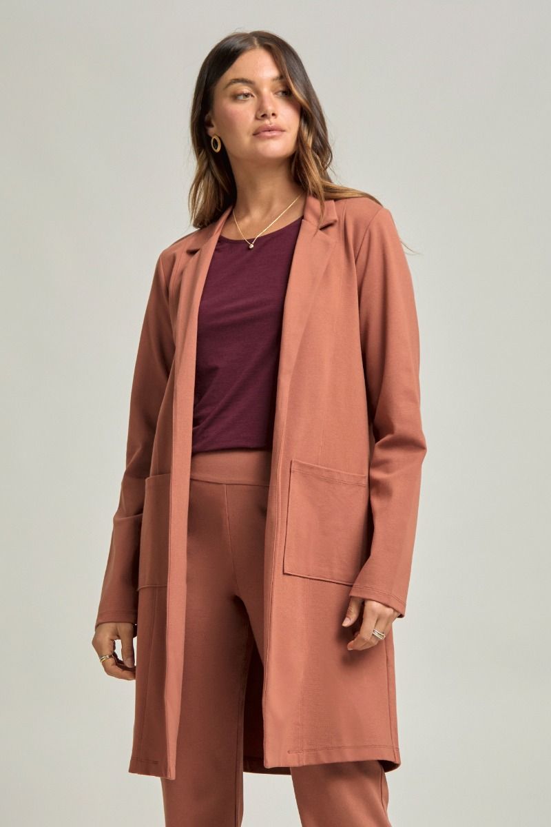 Dear Scarlett Caramel Chic Midi Jacket