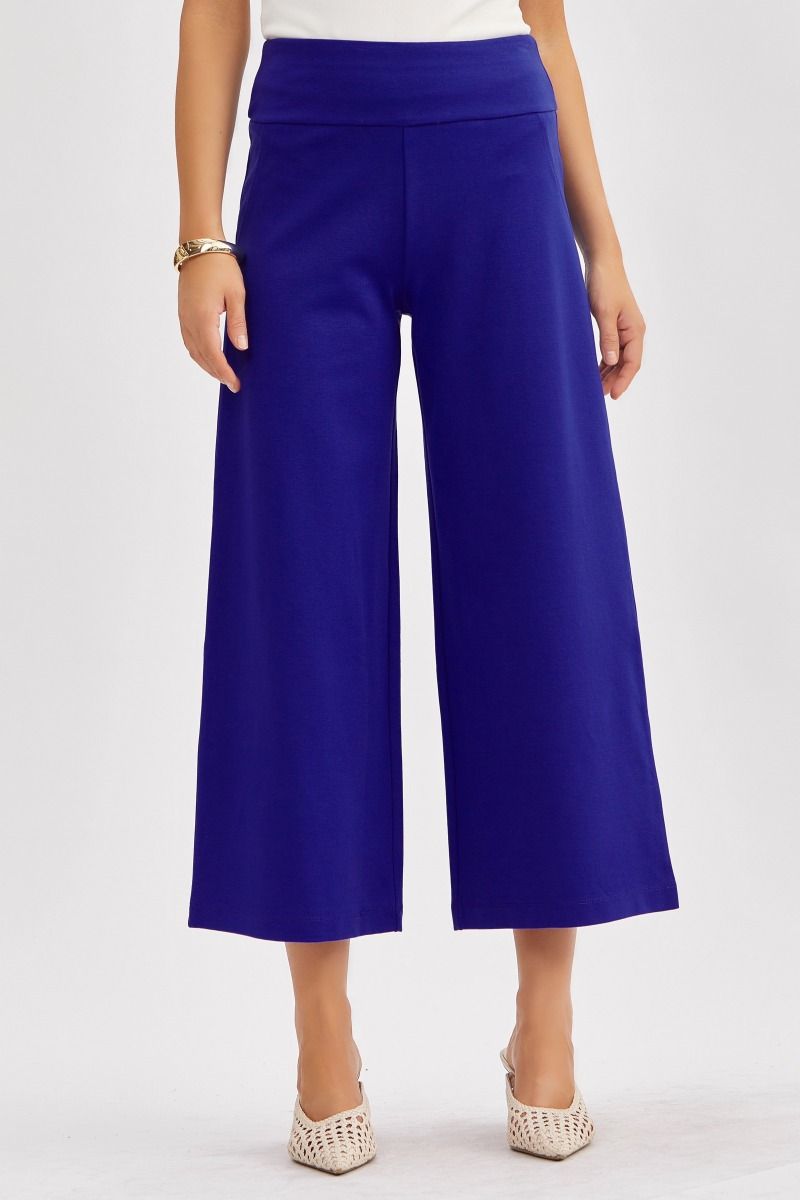 Dear Scarlett French Royal Magic Wide Cropped Pants