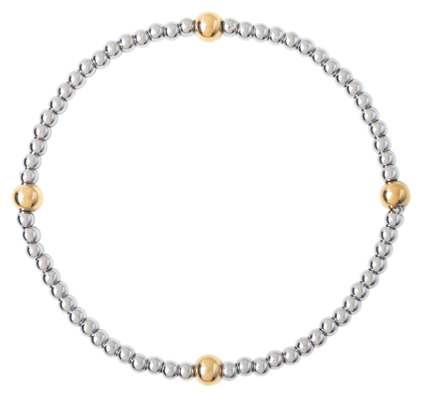 3/5 MM Mixed Silver Braclet