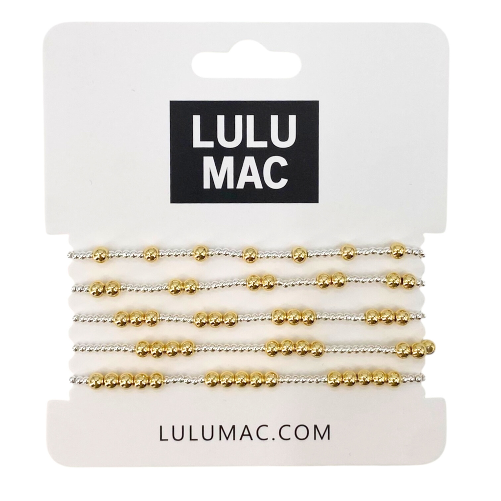 Lulu Mac Silver and Gold Bracelet Set