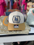 Struttin' Cotton Lab Patch Beige Snap Back Trucker Hat