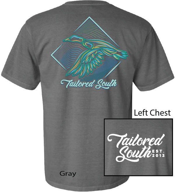 Tailored South Grey Neon Ducks Tee