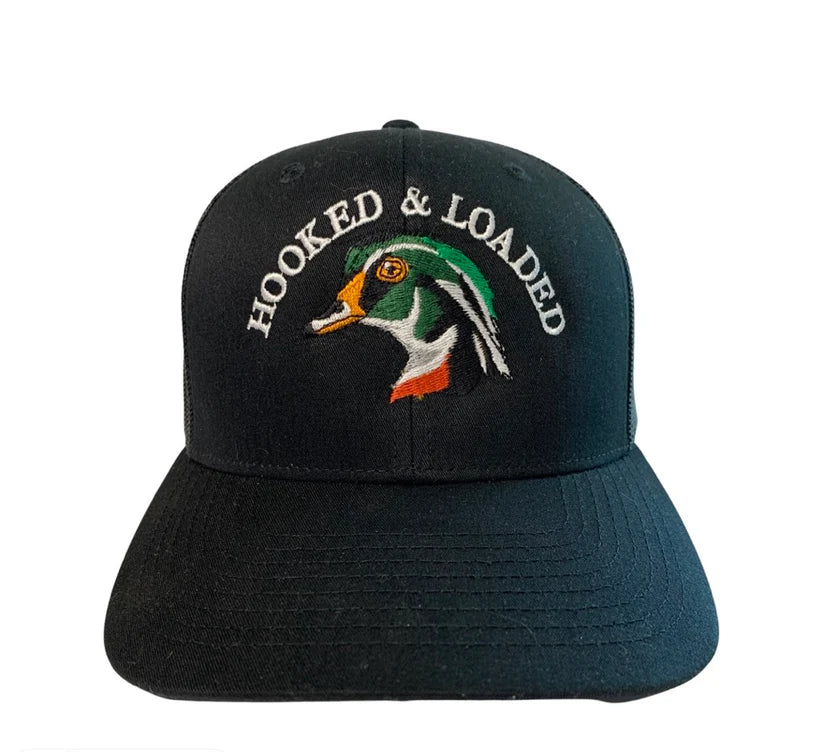 Hooked and Loaded Solid Black Hat
