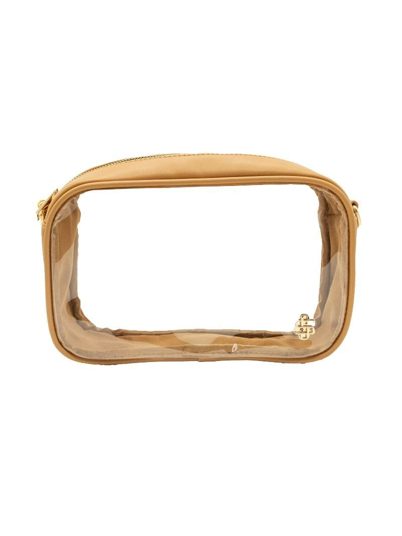 Simply Southern Coco Leather and Clear Crossbody Bag (Strap included)