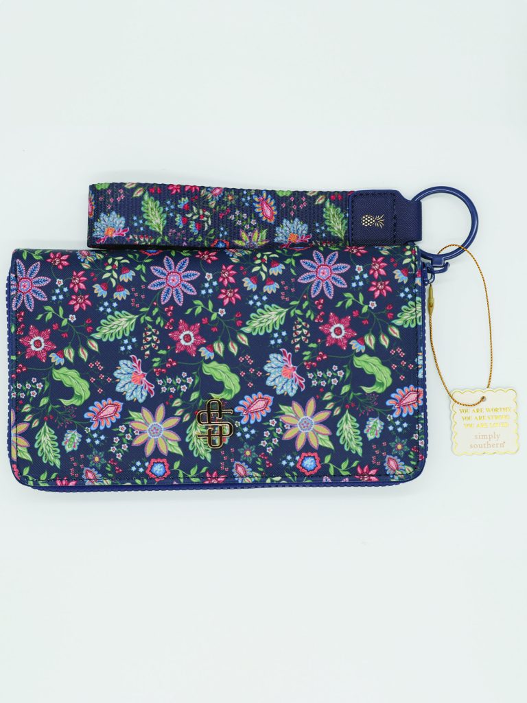Simply Southern Dark Flower Wallet