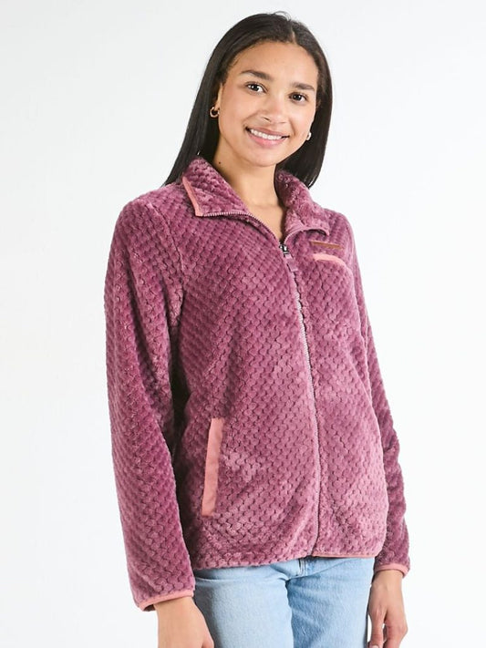 Simply Southern Zip Jacket in Tulip