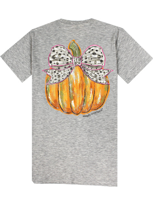 Simply Southern Pumpkin Bow Tee
