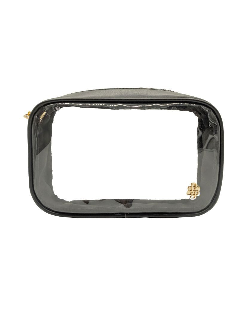 Simply Southern Black Leather and Clear Crossbody Bag (Strap included)