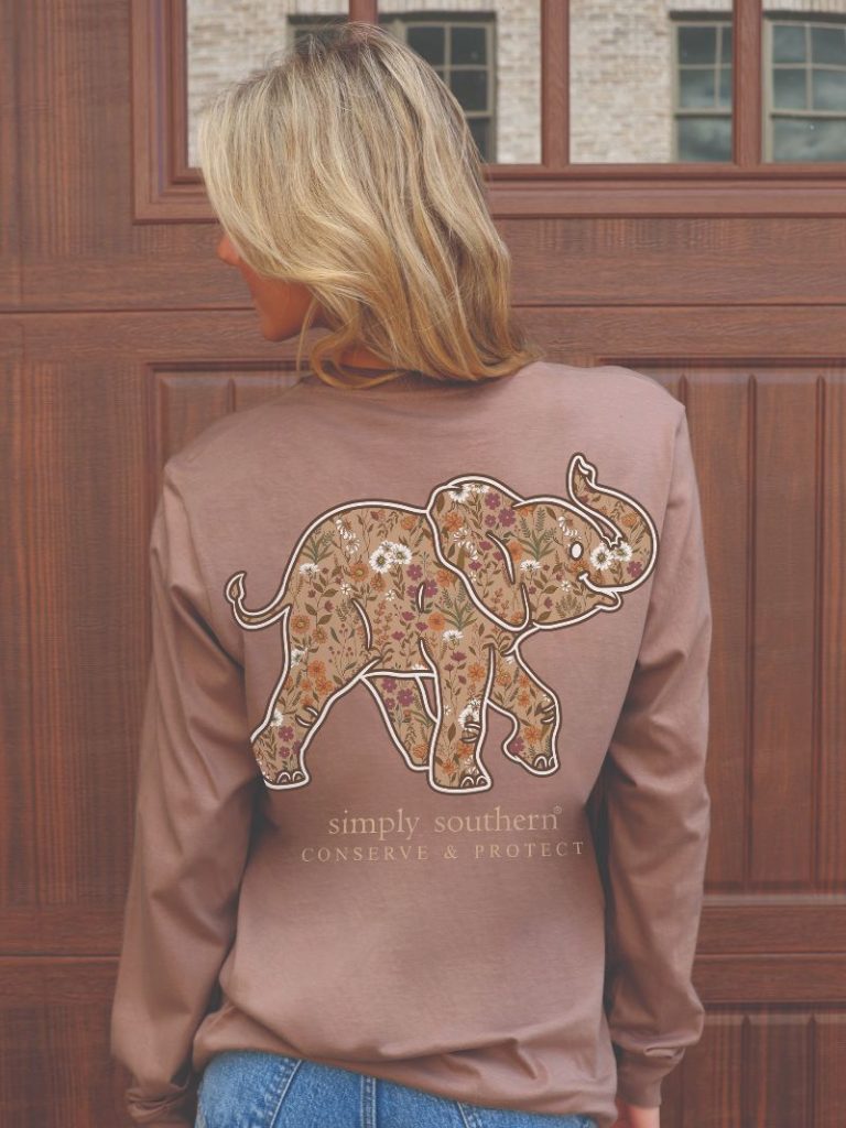 Simply Southern Wildflower Elephant Tee