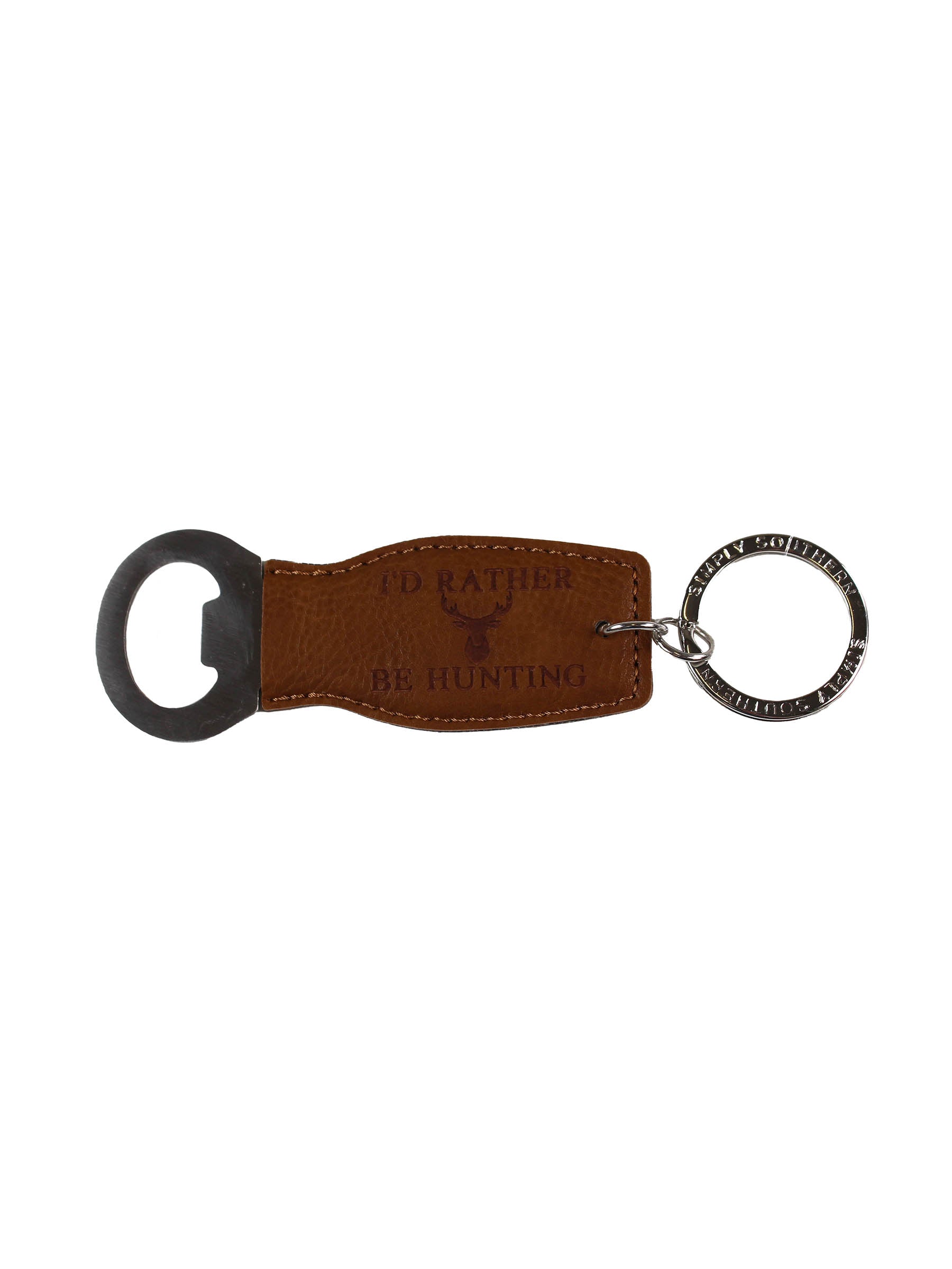 Simply Southern Bottle opener Leather Keychains