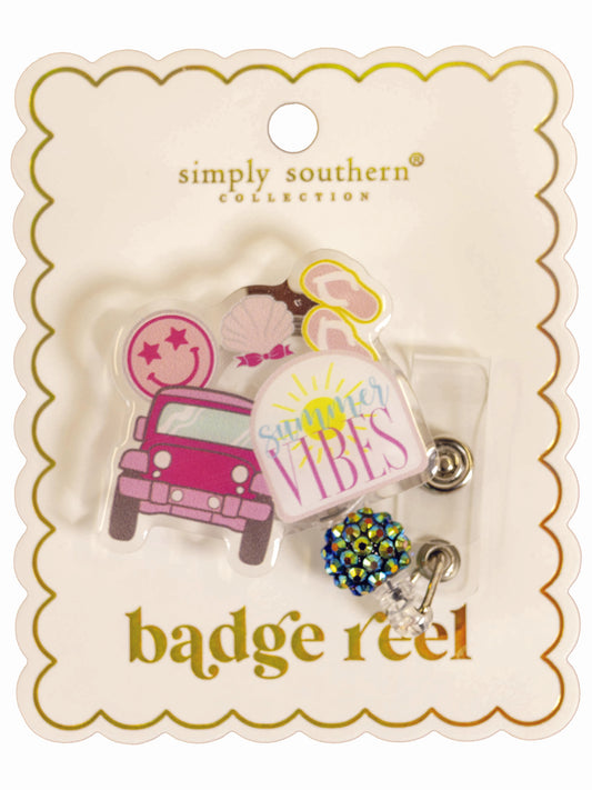 Simply Southern Summer Vibes Badge Reel