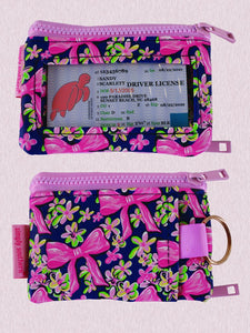 Simply Southern ID Bag Wallet in a Bow Flower Pattern