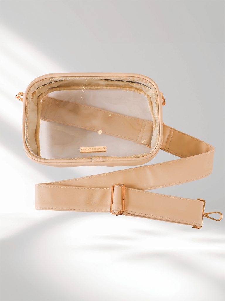 Simply Southern Cream Clear Crossbody Bag