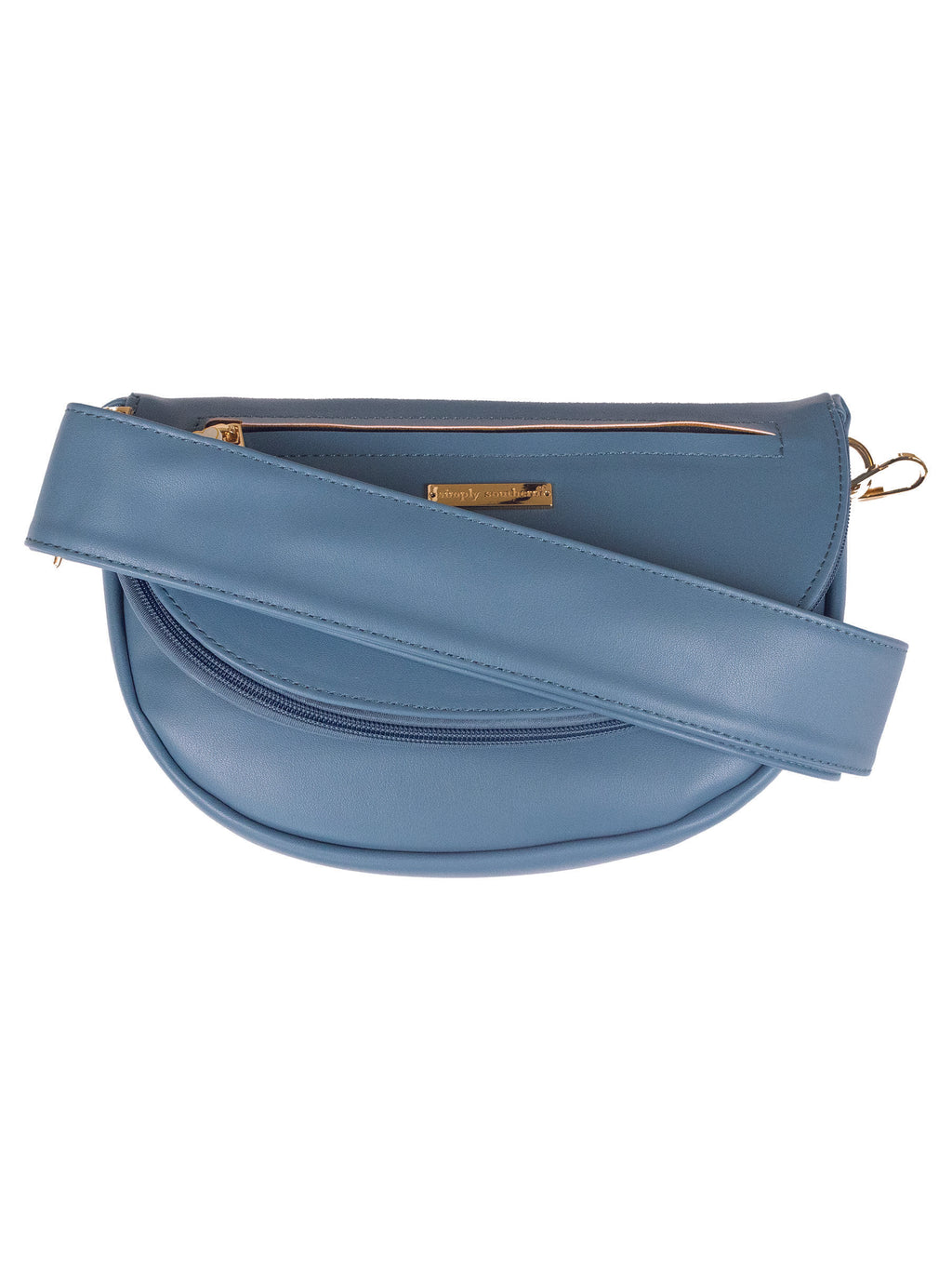 Simply Southern Leather Crossbody in Azure