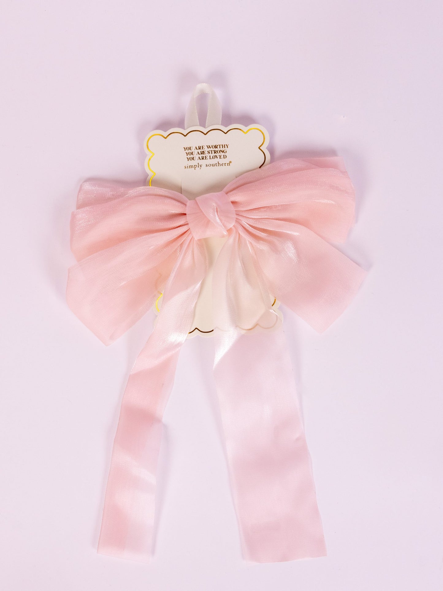 Simply Southern Light Pink Hair Bow