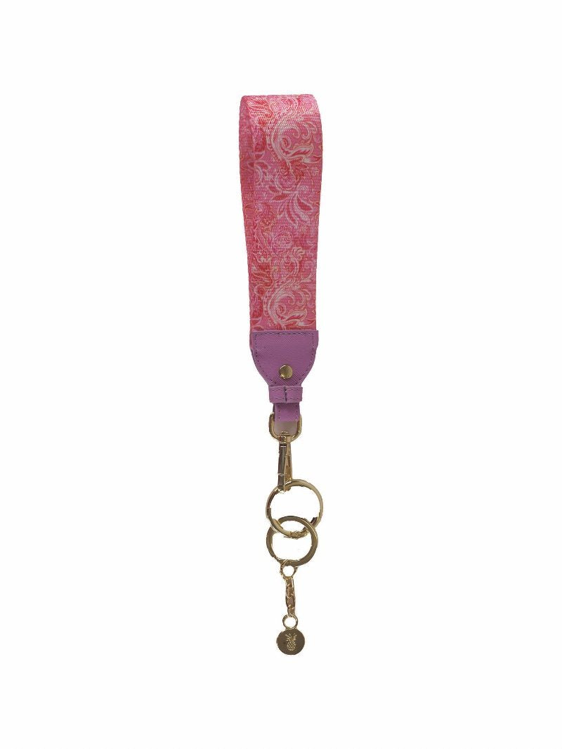 Simply Southern Key Fob in Pink Paisley