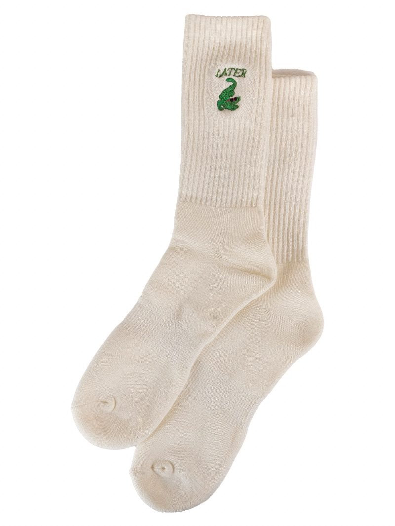Simply Southern Men's Later Alligator Crew Socks