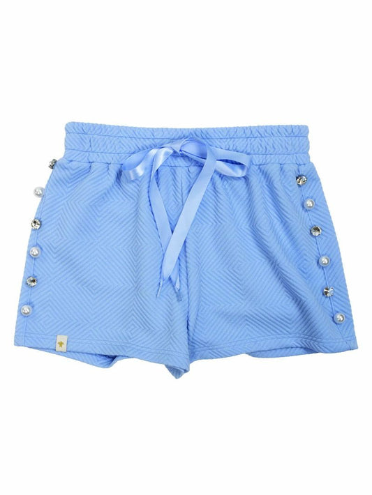 Simply Southern Quilted Shorts with Pearls and Crystals