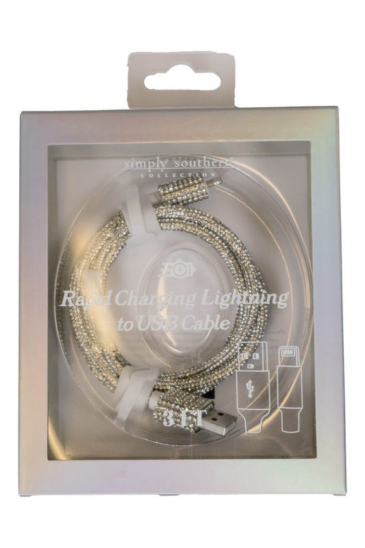 Simply Southern Silver Lightning Rapid Charging Cable