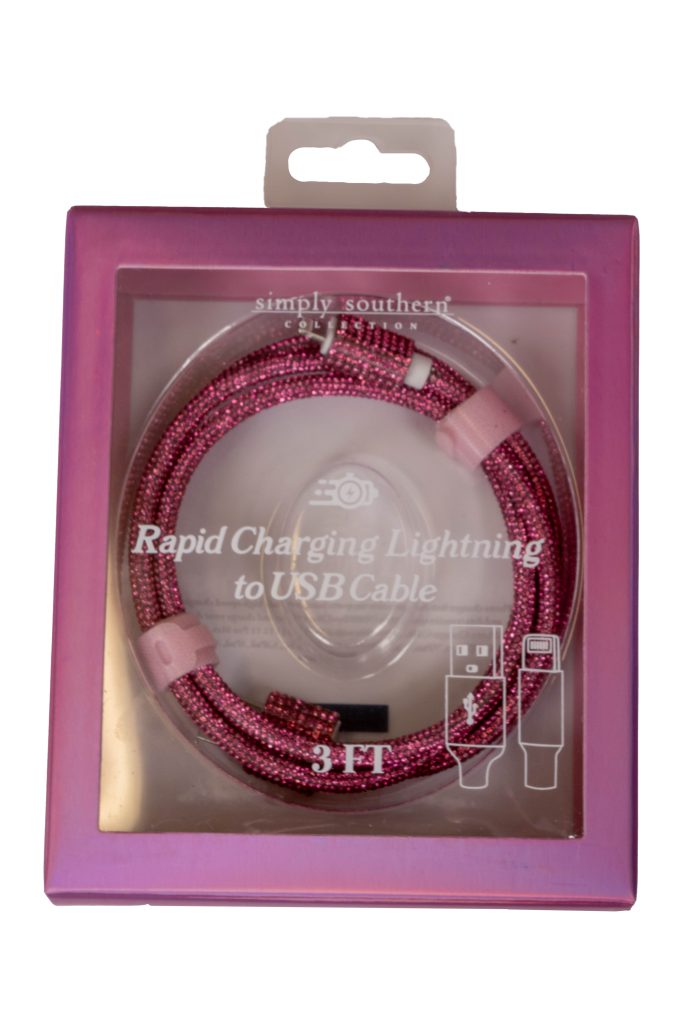 Simply Southern Pink Lightning Rapid Charging Cable