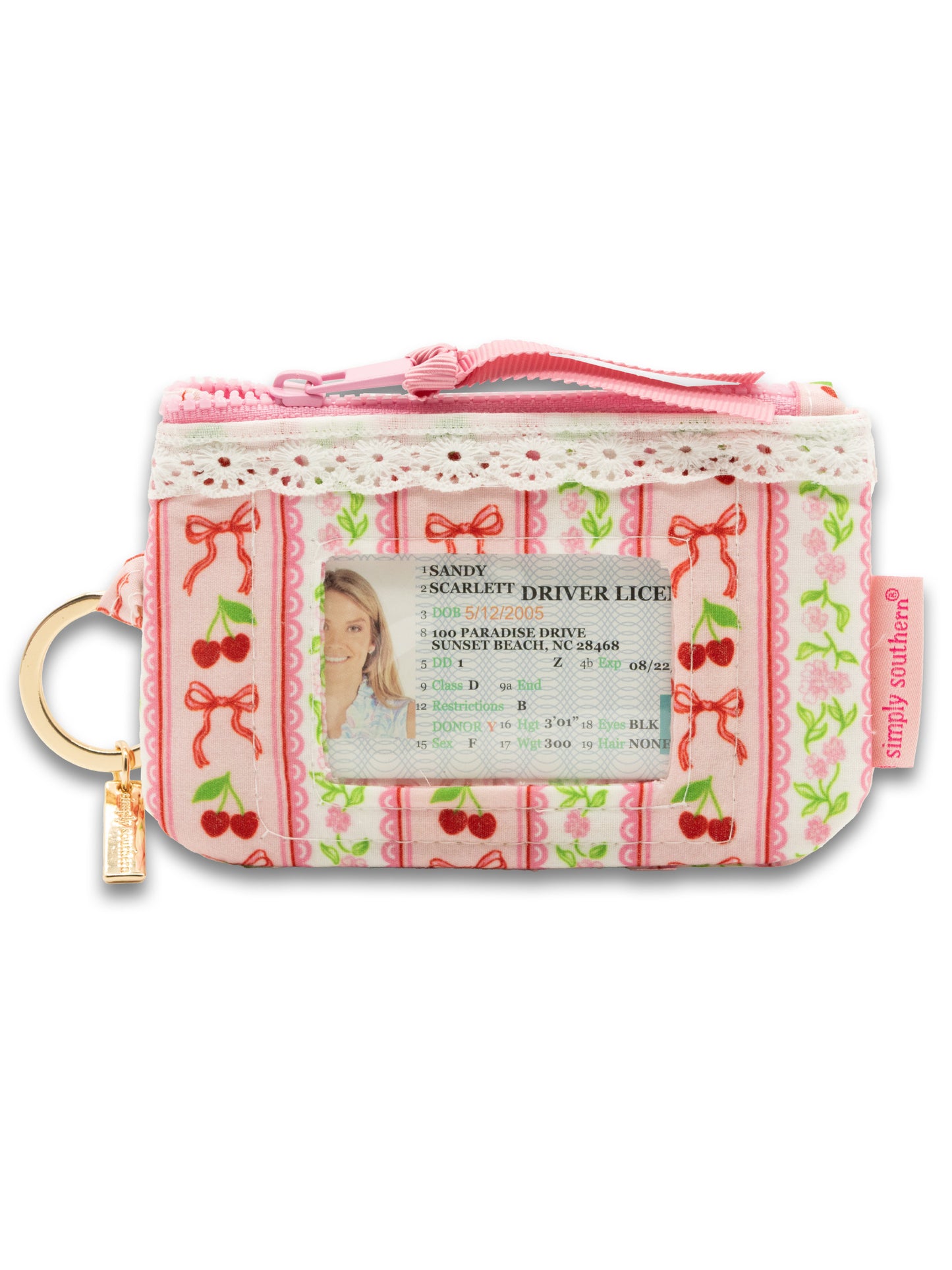 Simply Southern Cherry Lace ID Wallet