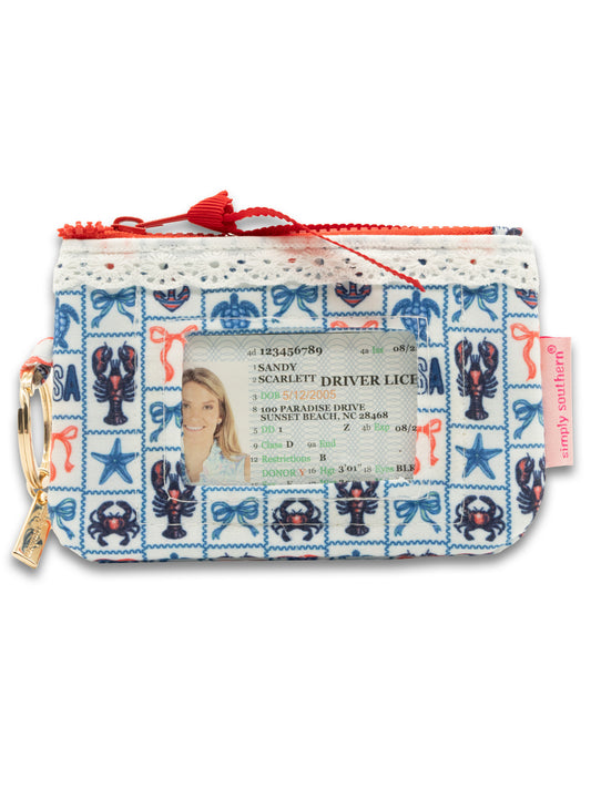 Simply Southern Lobster Lace ID Wallet