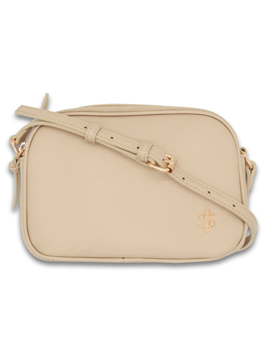 Simply Southern Beige Leather Crossbody