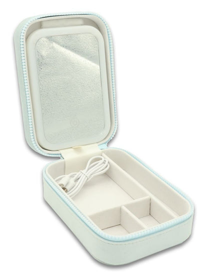 Simply Southern Blue Suede Travel Case