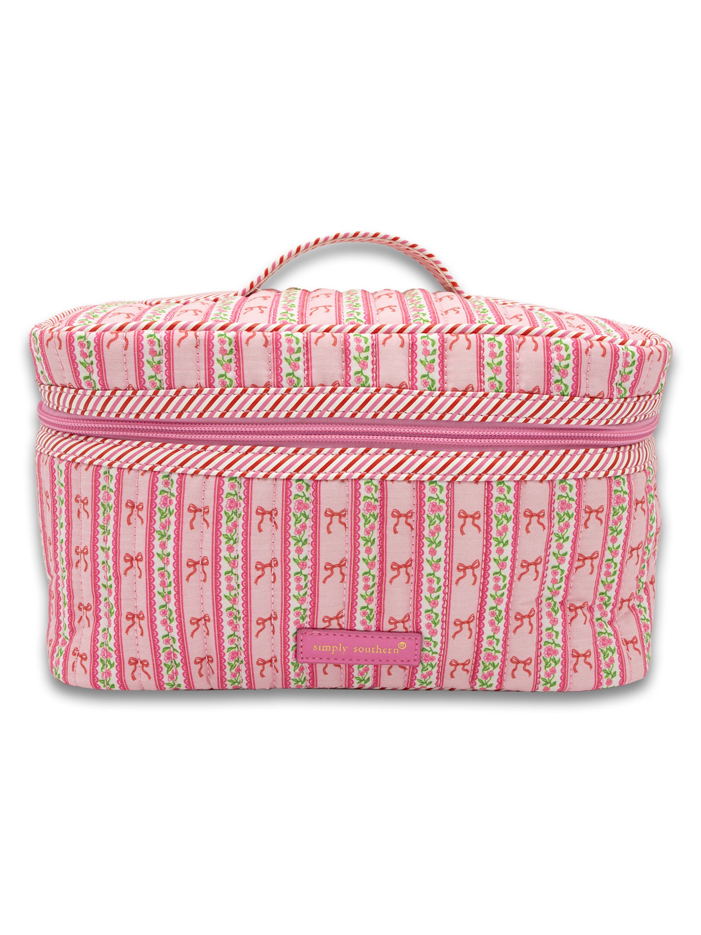 Simply Southern Quilted Blush Bow Travel Bag