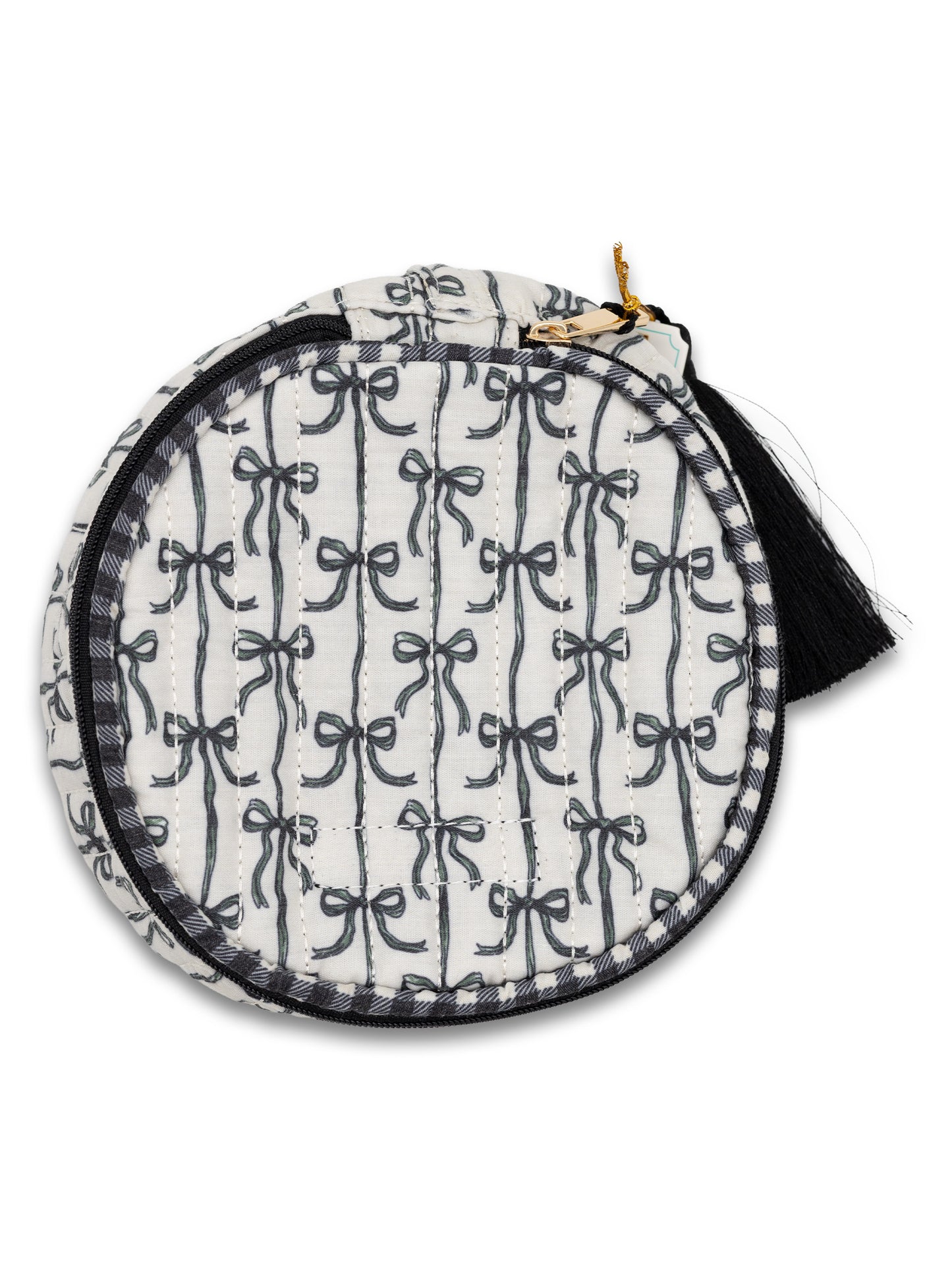Simply Southern Black/White Tassle Bow Bag