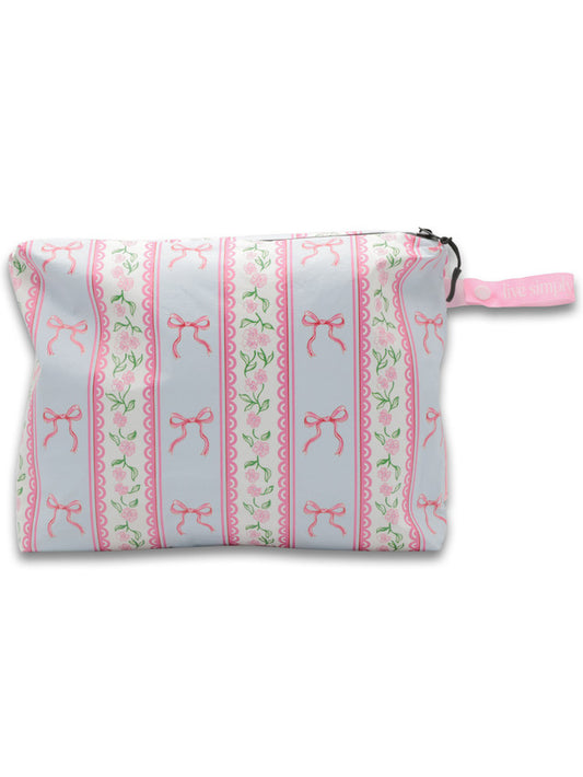 Simply Southern Reversable Splash Bag-Pink Bow
