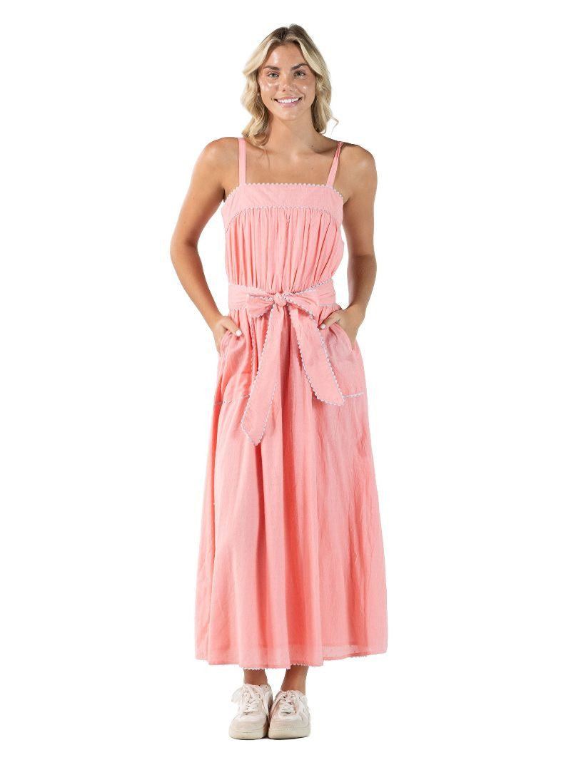 Simply Southern Coral Maxi Dress
