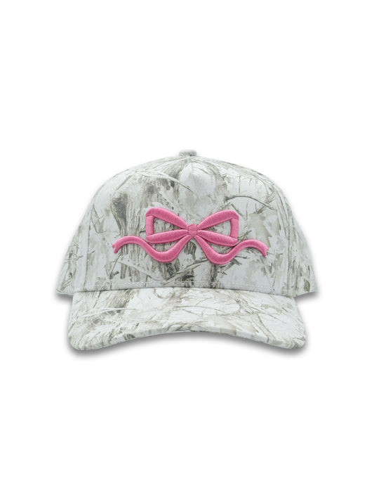 Simply Southern Bow White Camo Hat