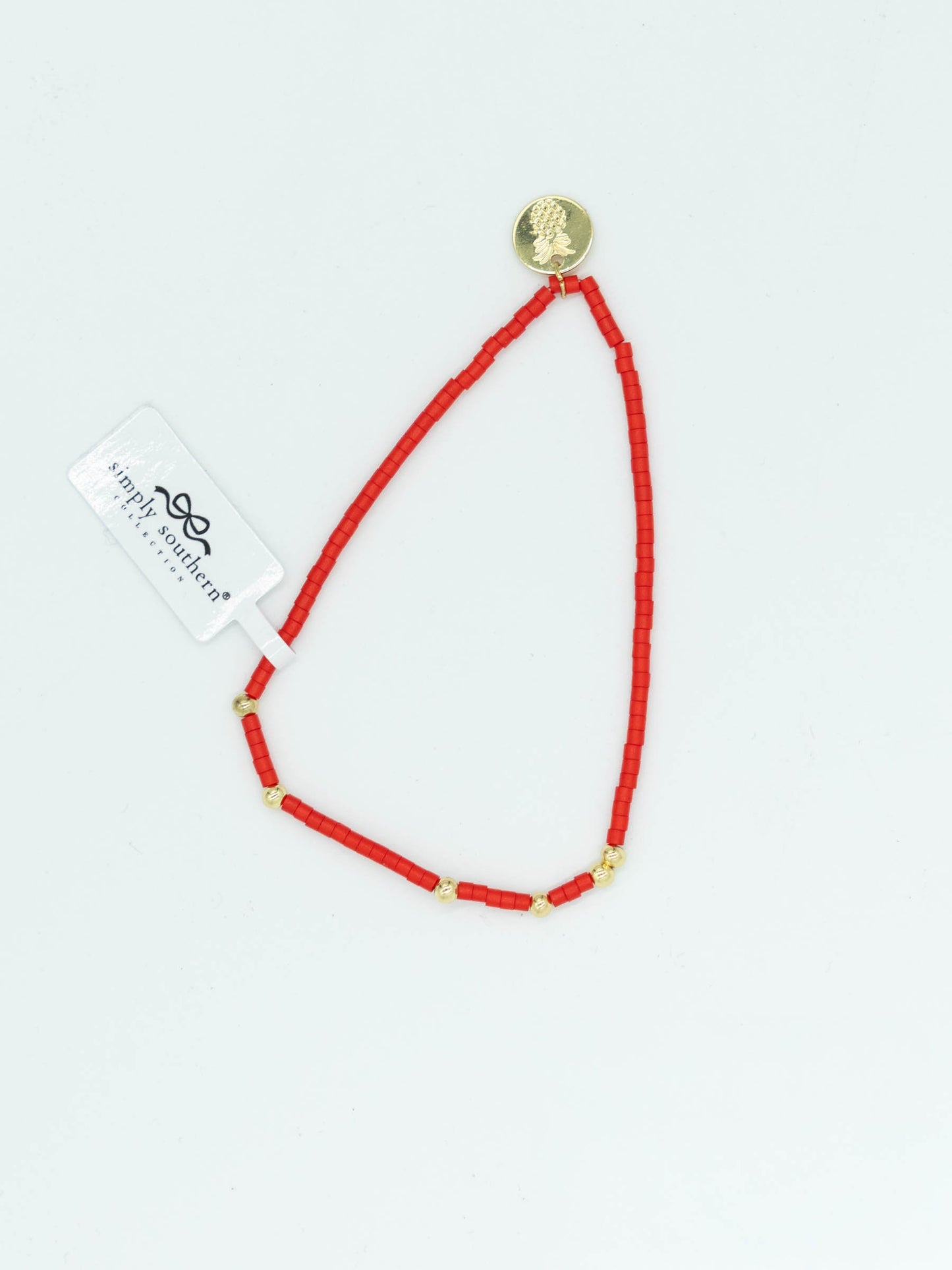 Simply Southern Red & Gold Bracelet