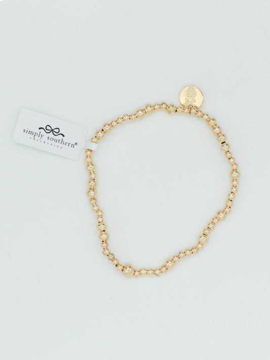 Simply Southern Assorted Gold Bead Bracelet