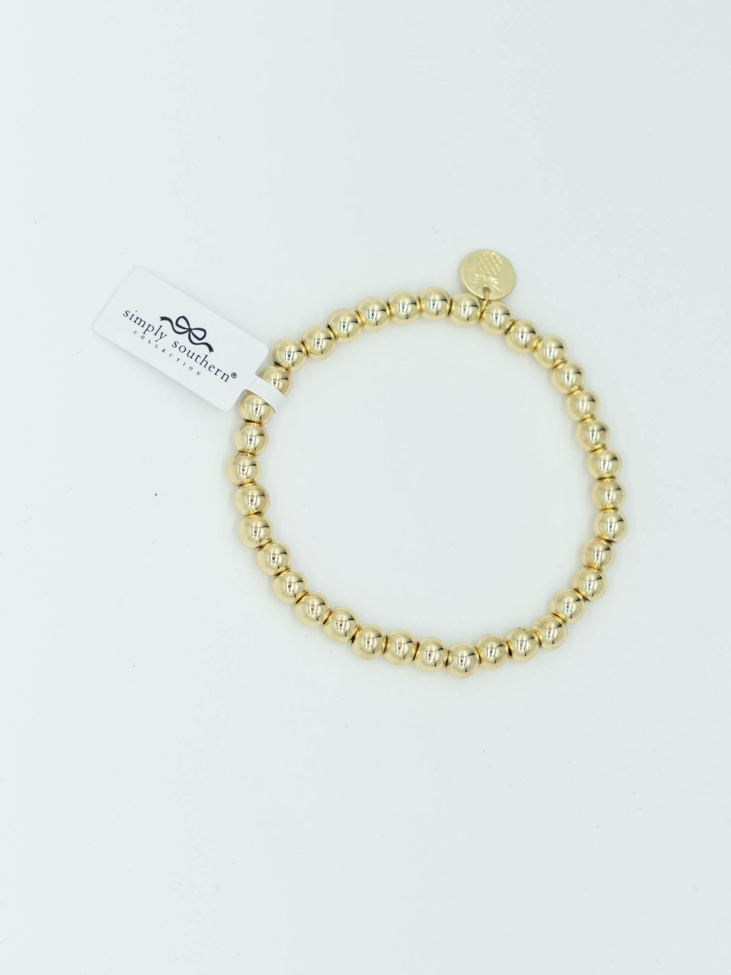 Simply Southern Thick Gold Bead Bracelet