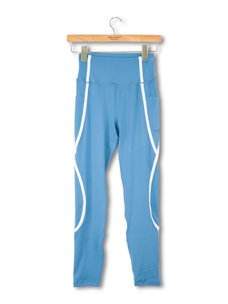 Simply Southern Blue Active Leggings