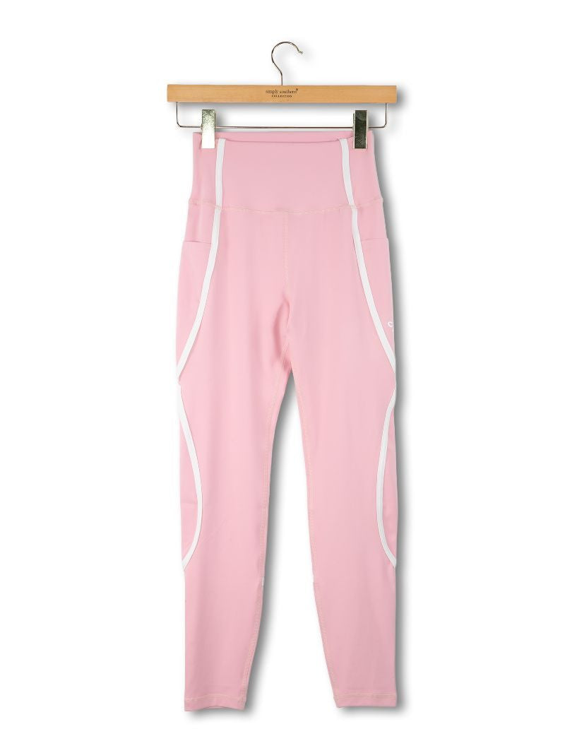 Simply Southern Pink Active Leggings