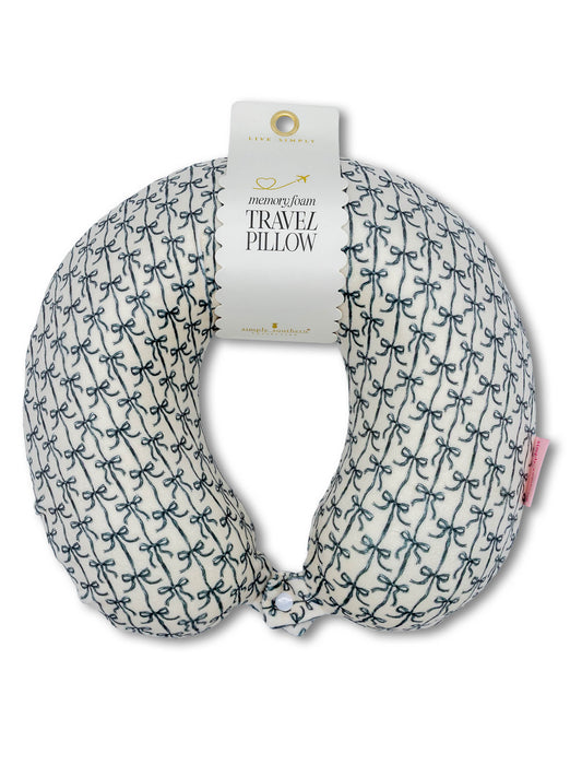 Simply Southern Black Bow Travel Pillow
