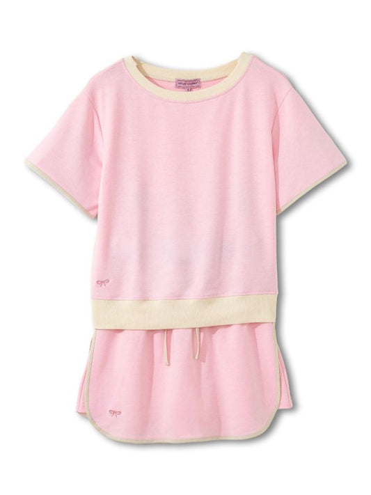 Simply Southern Pink Short Sleeve Skirt Active Set