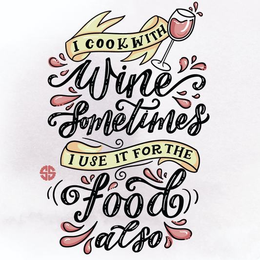 Simply Southern 'Cook with Wine' Coaster