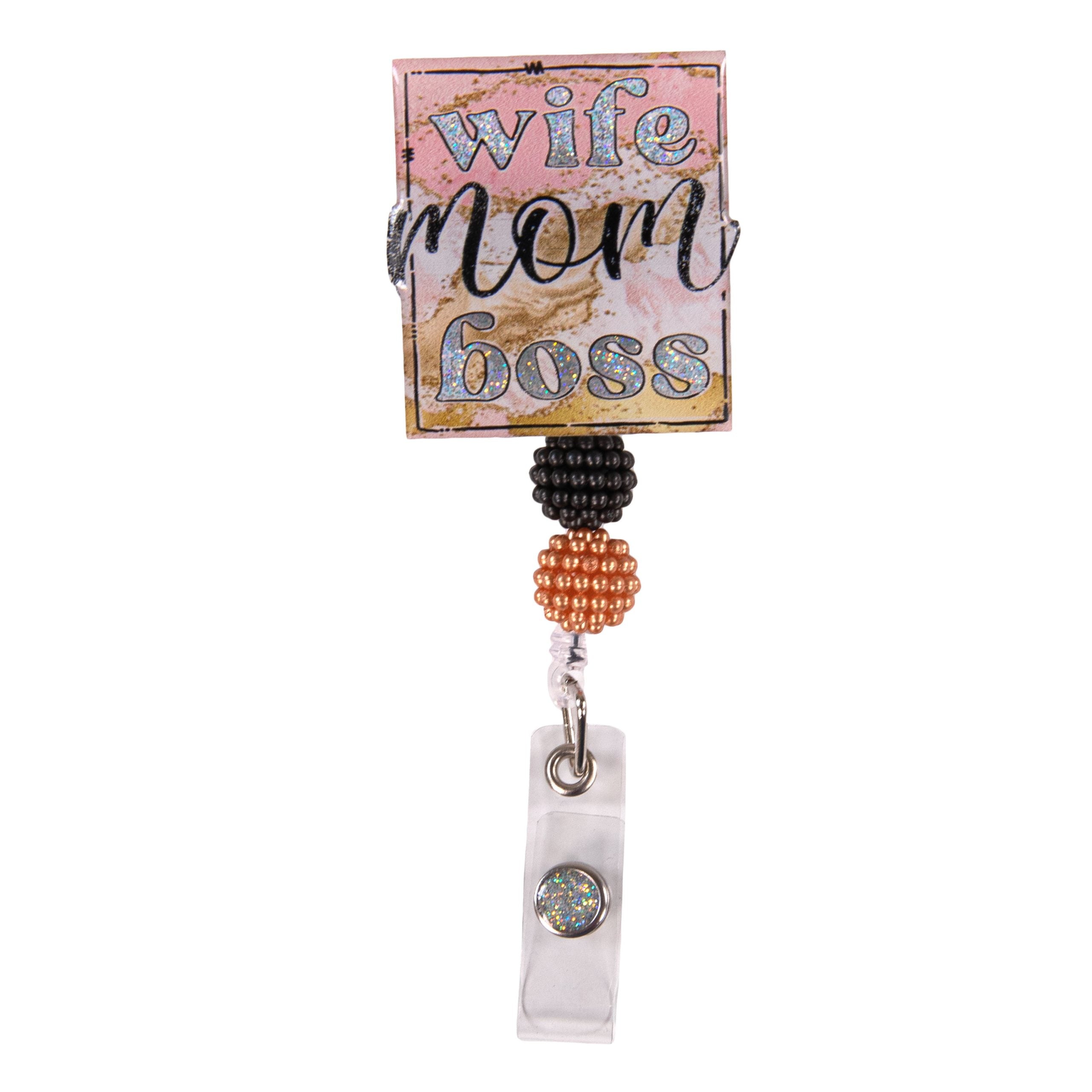 Oyster With Pear Badge Reel Seashell Badge Reel Cute Badge Holder