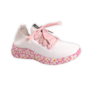 Simply Southern Pink Flower Sneakers