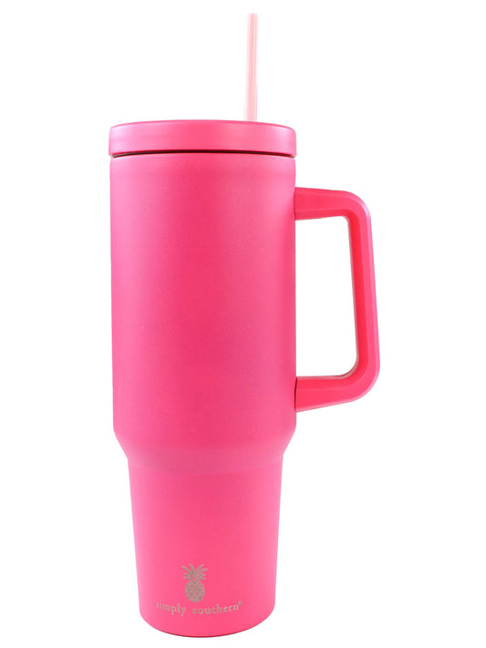 Simply Southern Hot Pink Tumbler 40oz