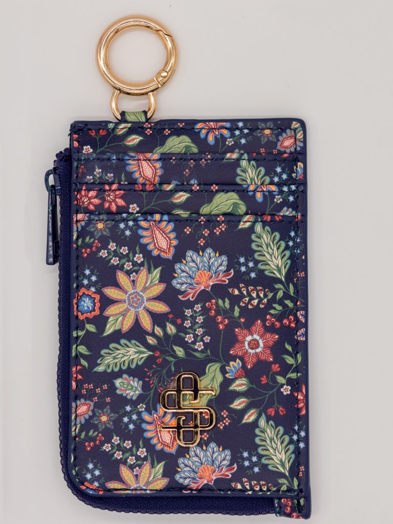 Simply Southern Dark Flower ID Coin Bag