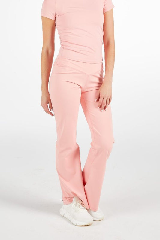 Simply Southern Pink Petal Flare Leggings