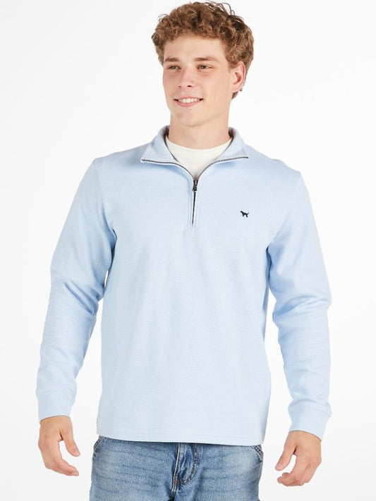 Simply Southern Men's Light Blue QuarterZip
