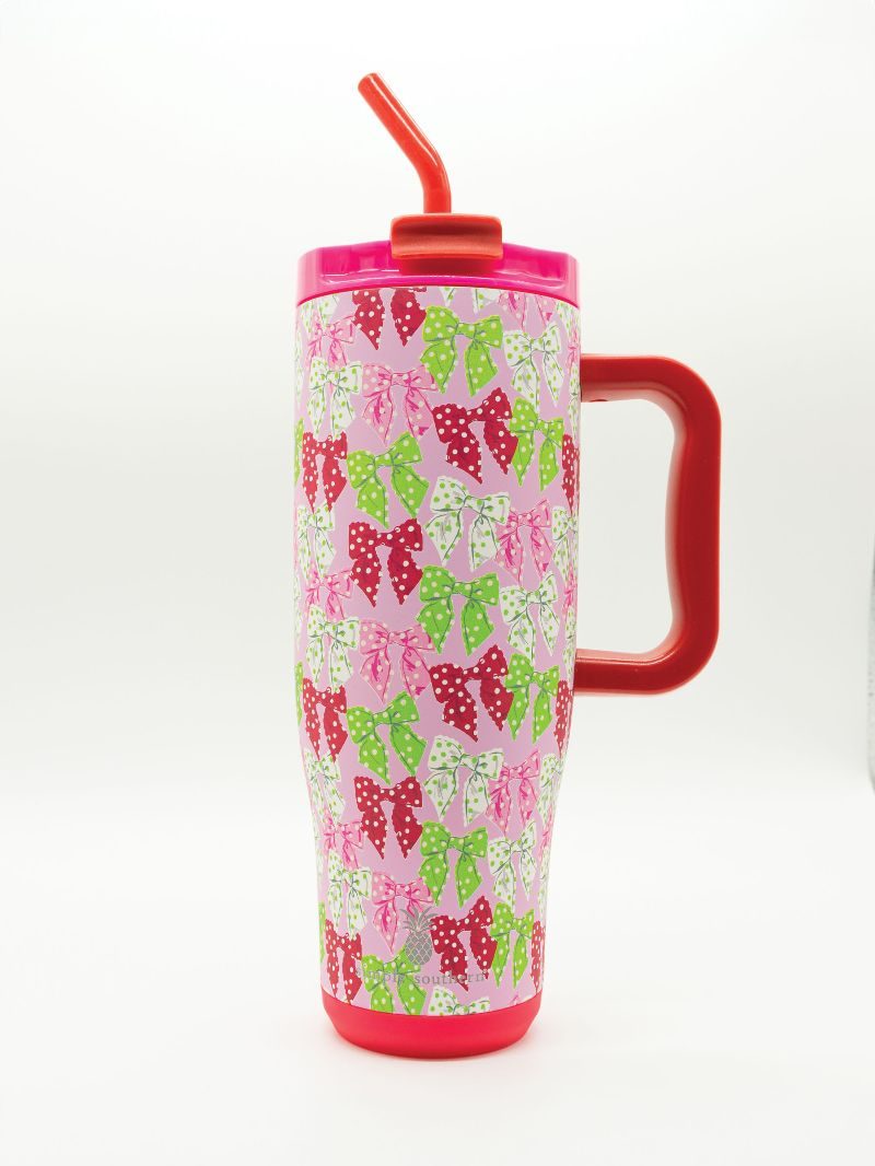 Simply Southern Holiday Bow and Dots Tumbler